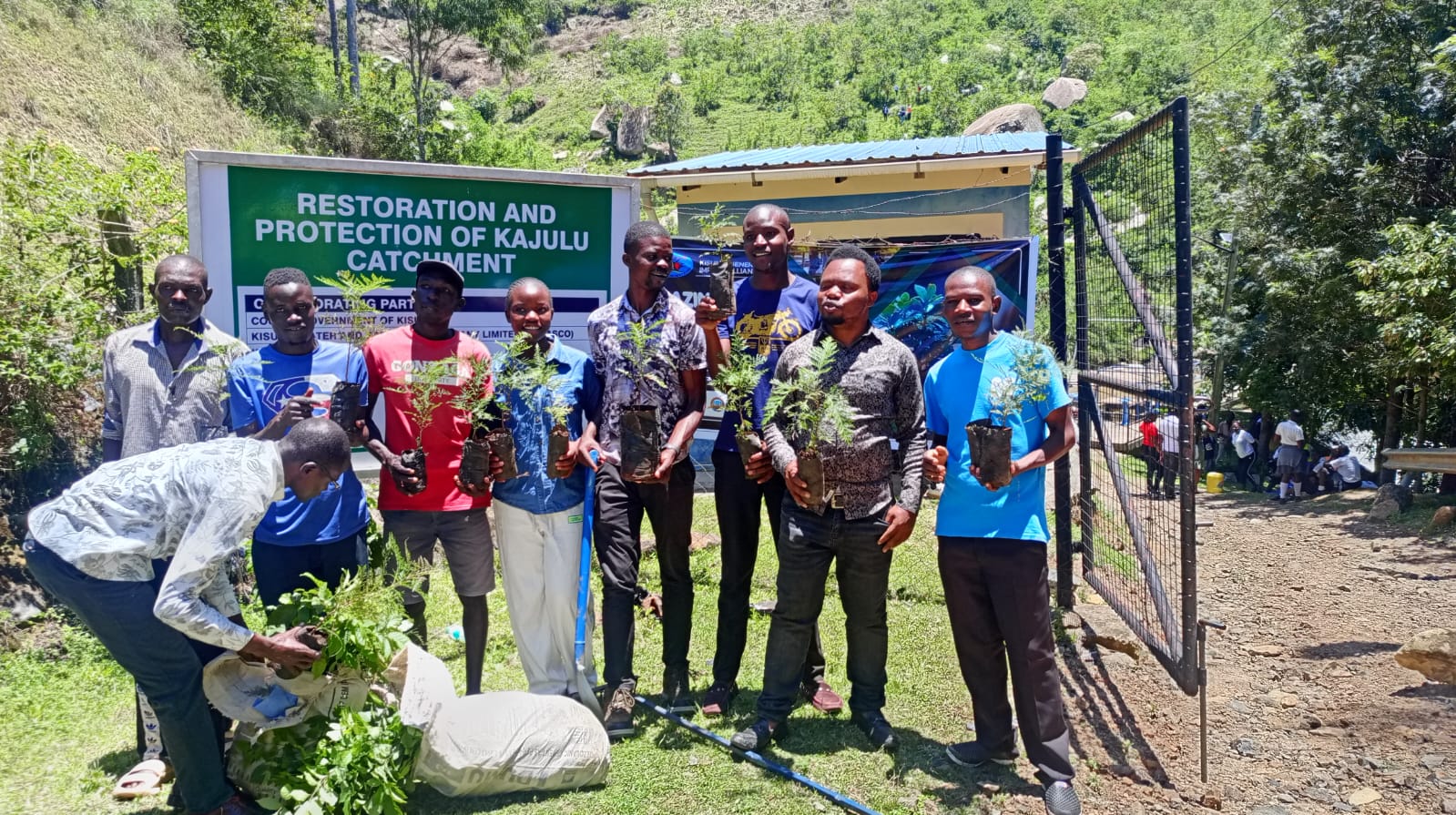 Lake region journalists mark Mazingira Day with tree planting drive at Kajulu catchment