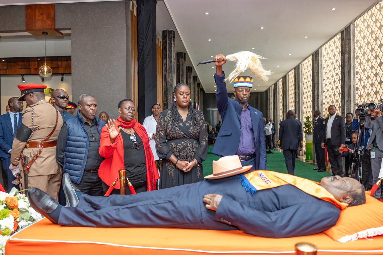 In photos: Raila Odinga lying in state at Parliament Buildings