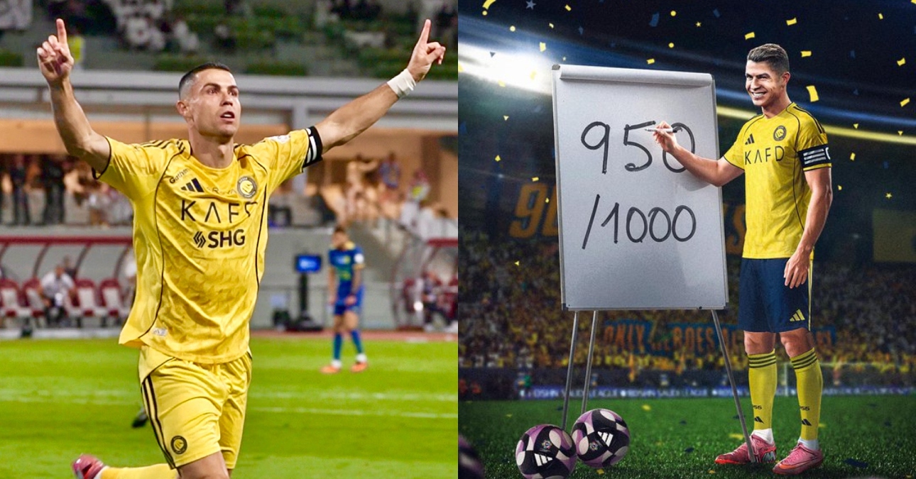 Cristiano Ronaldo makes history with 950th career goal in Al nassr win