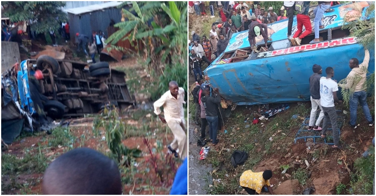 Over 30 injured as passenger bus plunges into river at Waruku, Kangemi