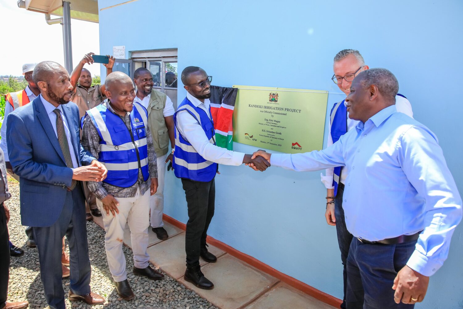 Boost for 800 Kirinyaga smallholder farmers as partners launch teo irrigation projects