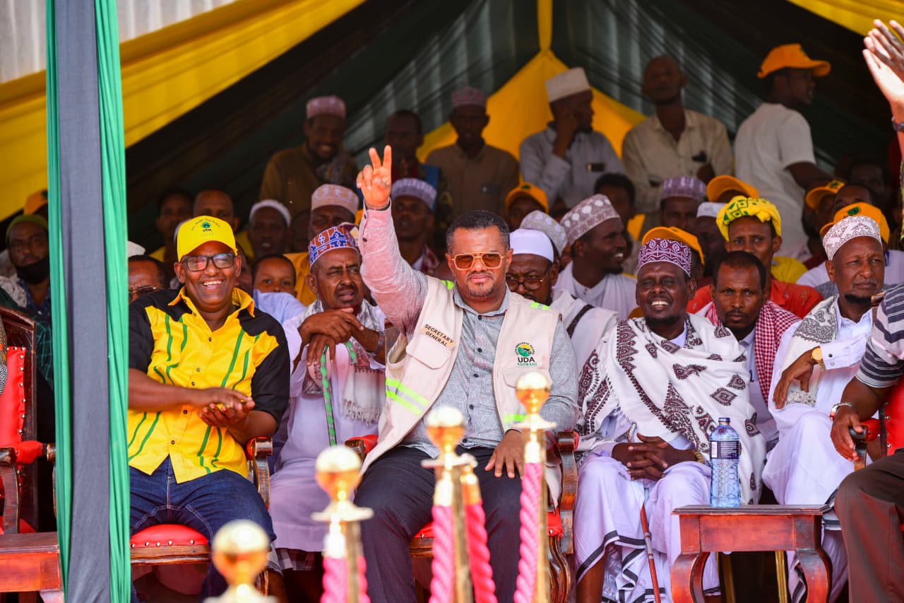 UDA Secretary General Hassan Omar campaigns in Hagardera ahead of Fafi by-election