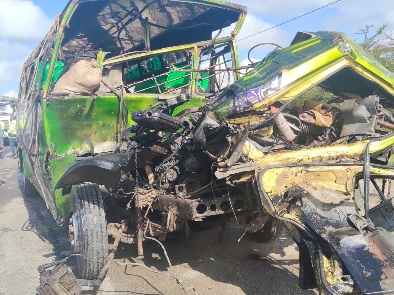 Three people dead, 37 injured after lorry collides with matatu in Machakos
