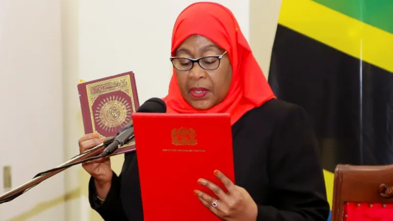 Samia Suluhu sworn in as President of Tanzania