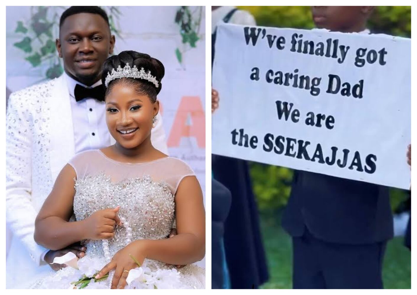 From wedding bliss to public scrutinity: Ugandan gospel singer, Chosen Becky, lands in government spotlight after her children’s placards.