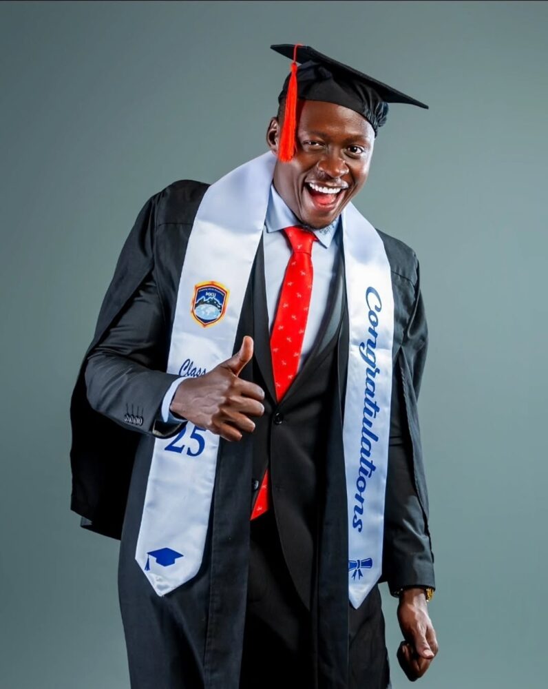 OGA Obinna graduates with a First Class Honours from MKU