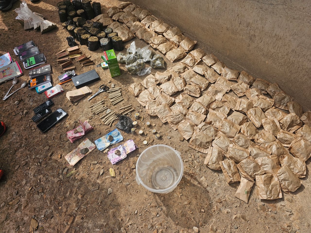 Notorious Kimbo drug dealer arrested, over 4800 rolls of bhang seized in NACADA daylight raid