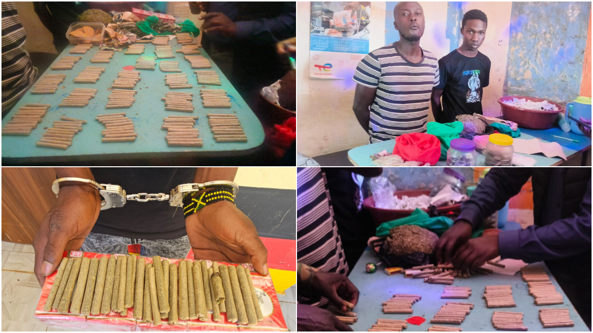 Langas: Three notorious traffickers arrested, over 300 rolls of bhang seized in NACADA’s festive season strike on drug lords