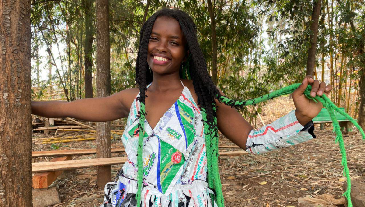 Truphena Muthoni reveals the story behind the colourful 17 braids she wears on her head