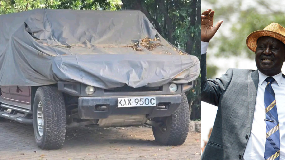 Raila Jr reveals plans to restore late father’s iconic Hummer car and take it to Kang’o Ka Jaramogi