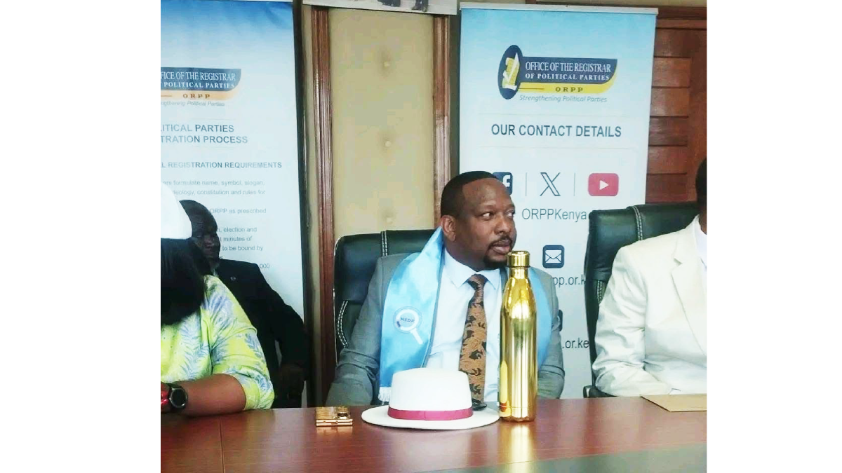 Mike Sonko receives full party registration certificate, launches NEDP at ORPP offices