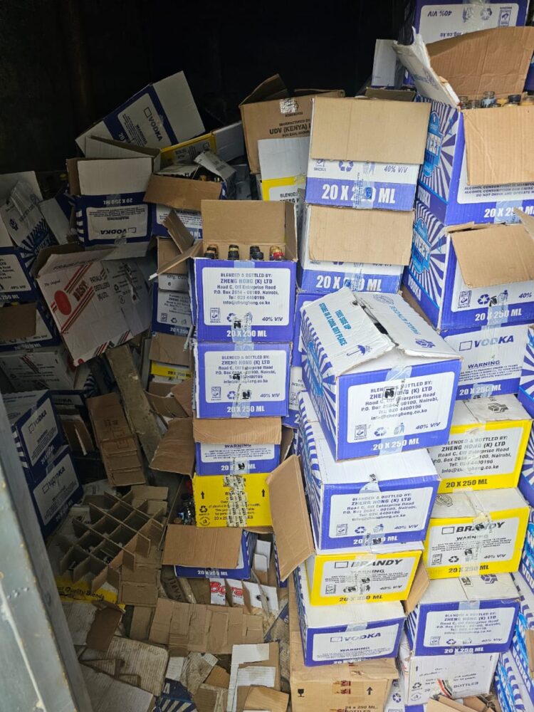 Three arrested as NACADA, police dismantle Naivasha’s largest alcohol counterfeiting networks