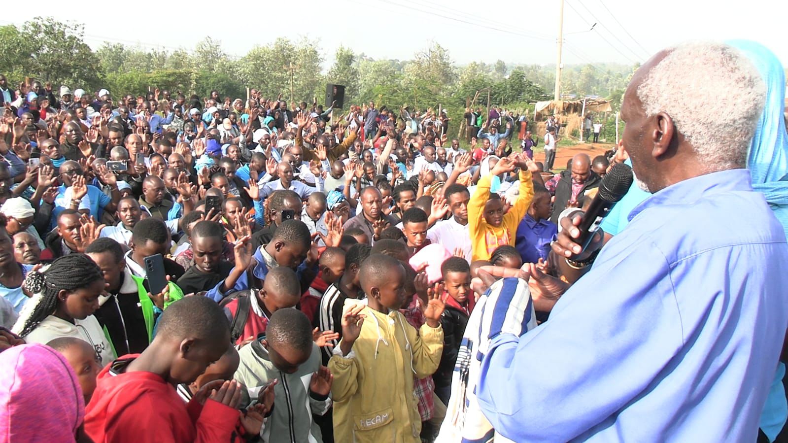 Photos: Pilgrims gather at Mt Kenya foothills, decry division and pray for national unity