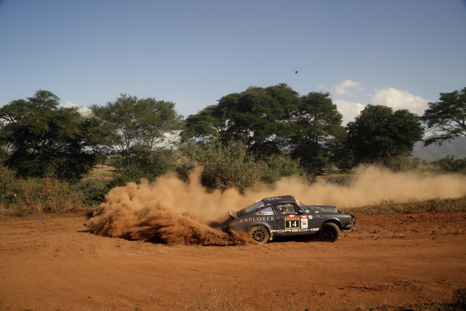 Baldev Chager maintain command at the MRF Tyres East African Safari Classic Rally