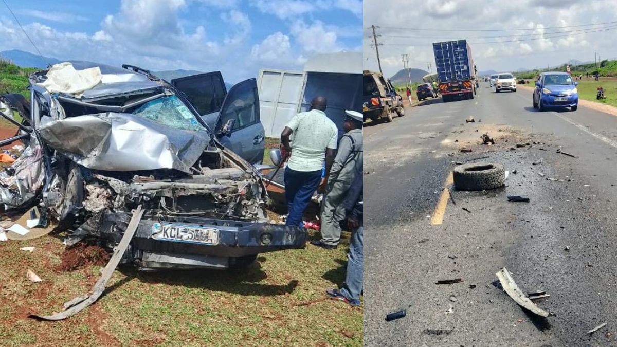 One person killed in accident involving Toyota Prado V8 and trailer on Mombasa–Nairobi highway