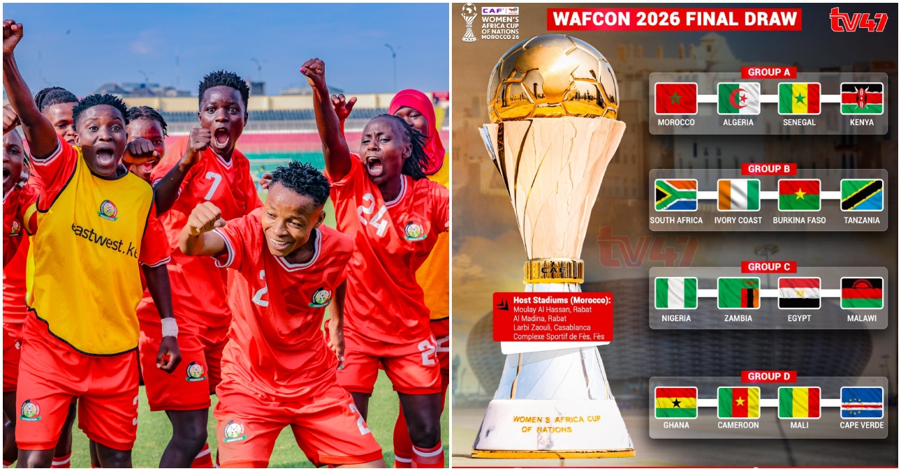 Harambee Starlets land tough group at 2026 WAFCON draw in Morocco