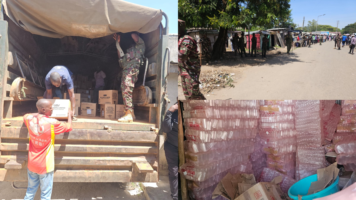 Drama as goons try to prevent NACADA and police officers from raiding major illicit alcohol syndicate in Ahero