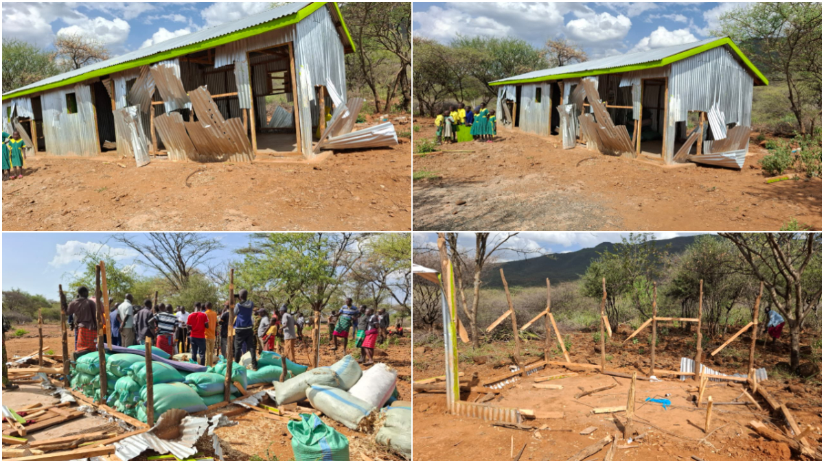 School that had been closed for 13 years because of insecurity, reconstructed two years ago now demolished by KFS