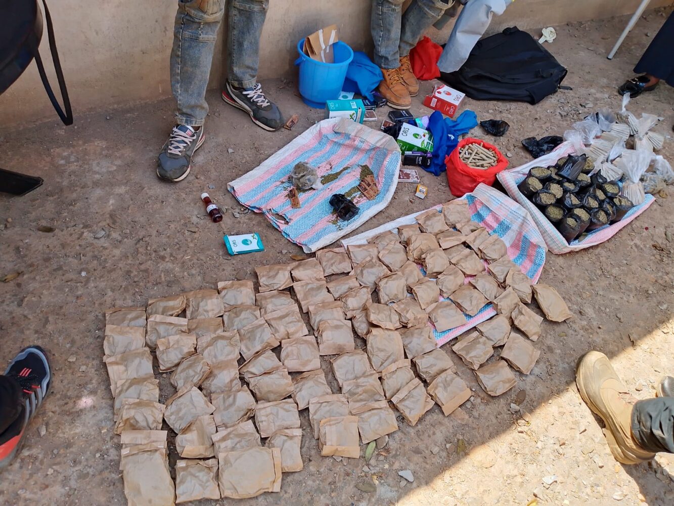 Two arrested, bhang seized as NACADA raids Kimbo drug den