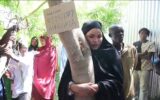 Isiolo woman launches 72-hour tree-hugging challenge to speak out against GBV