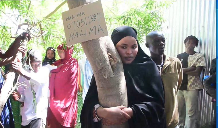 Isiolo woman launches 72-hour tree-hugging challenge to speak out against GBV