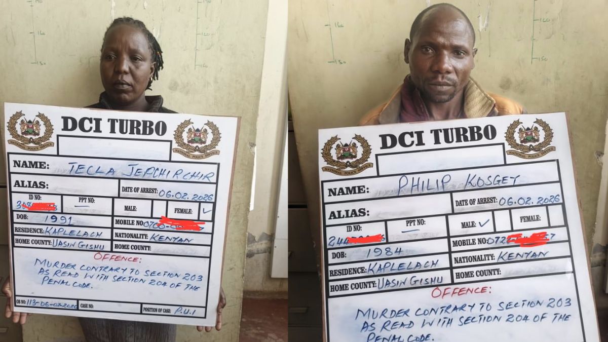 Uncle, aunt arrested for tying their nephew to a tree and beating him to death in Turbo