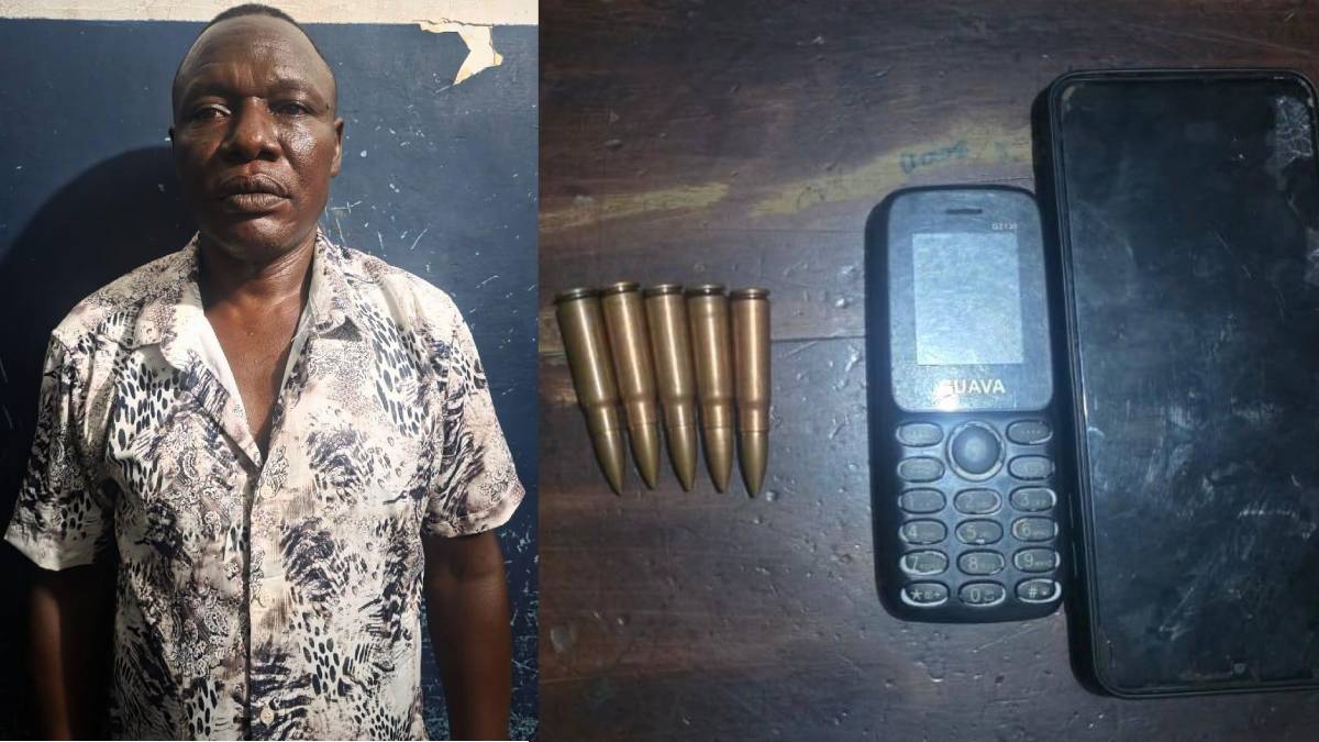 Dangerous Mtwapa gangster arrested, 5 bullets recovered from his house