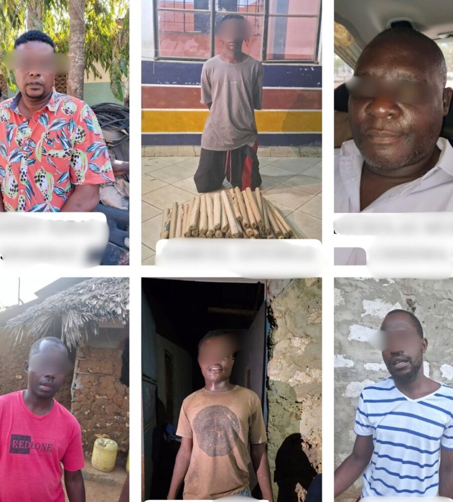 Six arrested as police target Panga Boys gang in the Coast region
