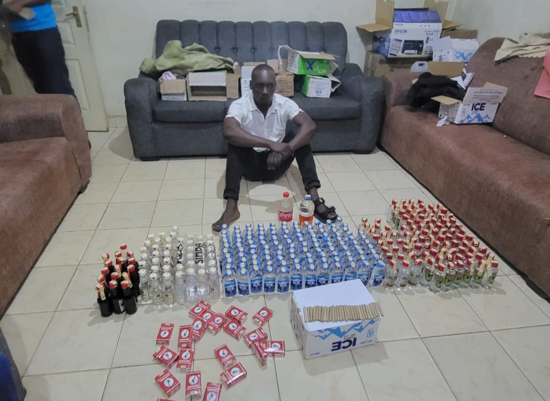 Crackdown in Kondele: police seize gin, bhang and illicit brews in major raid