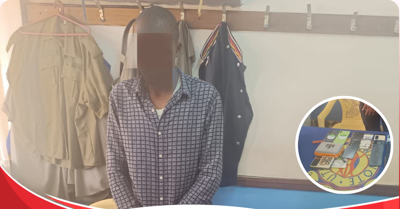 Phone hacker busted in Eldoret with 13 stolen phones and hacking equipment