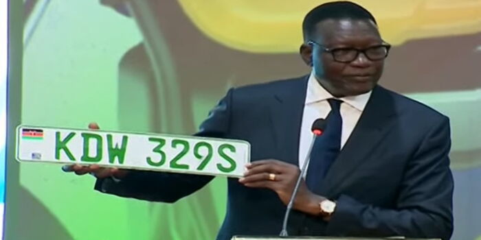 Government introduces green number plates for electric vehicles in Kenya