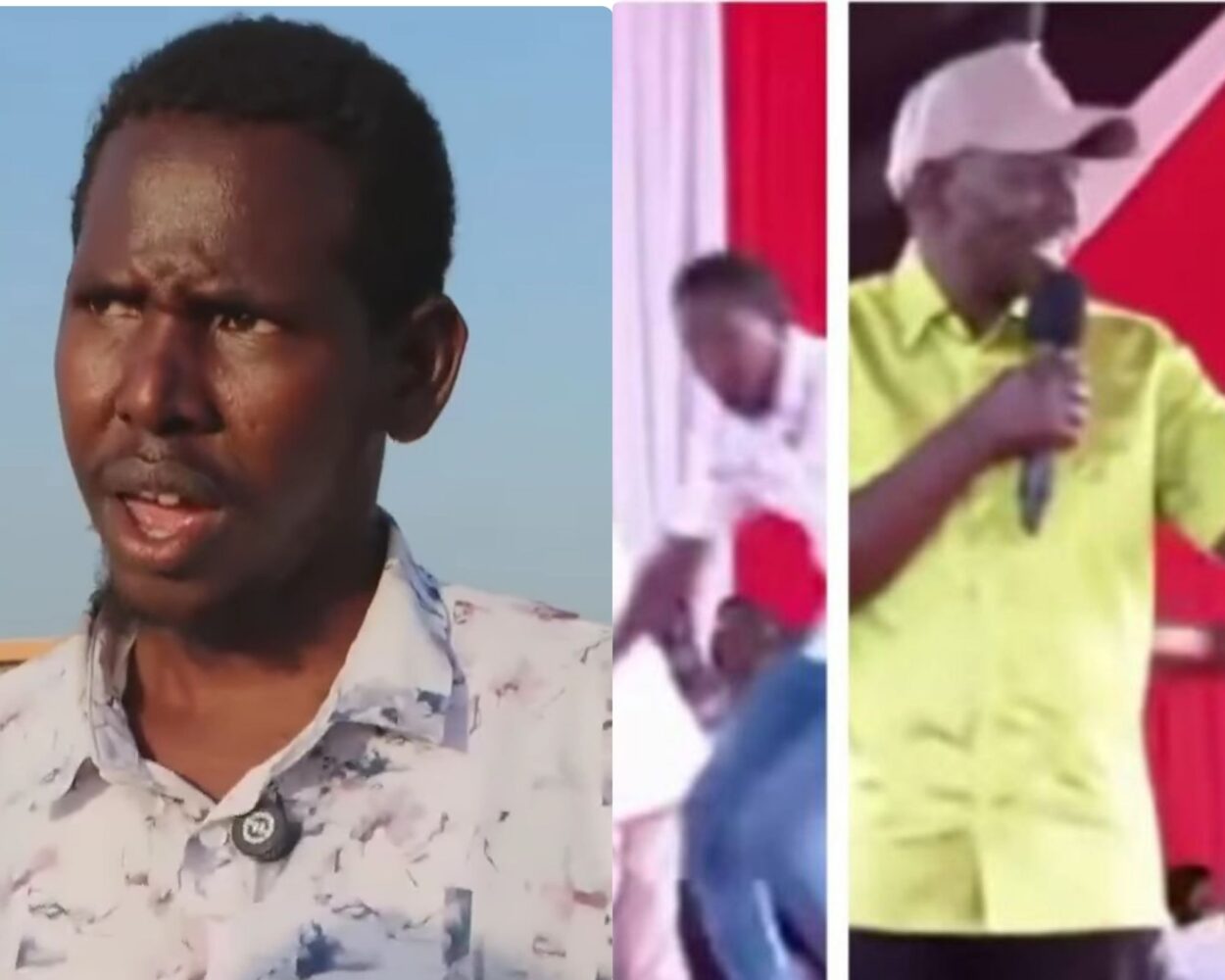 President Ruto stage invader identified as Wajir East MCA aspirant Ahmed Muhumed