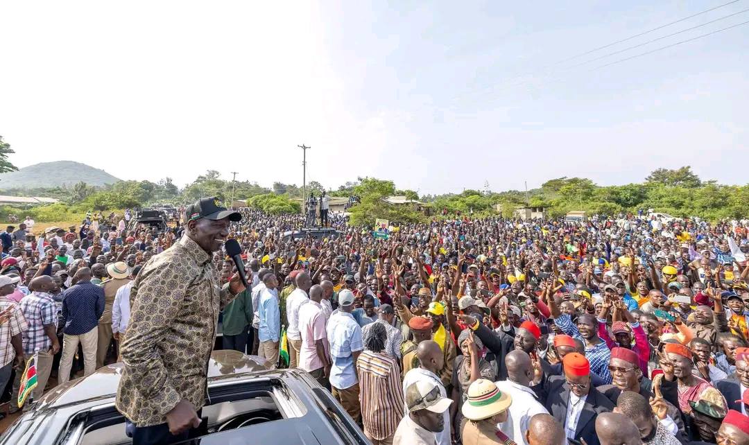 President Ruto defends government focus as he inspects Busia projects