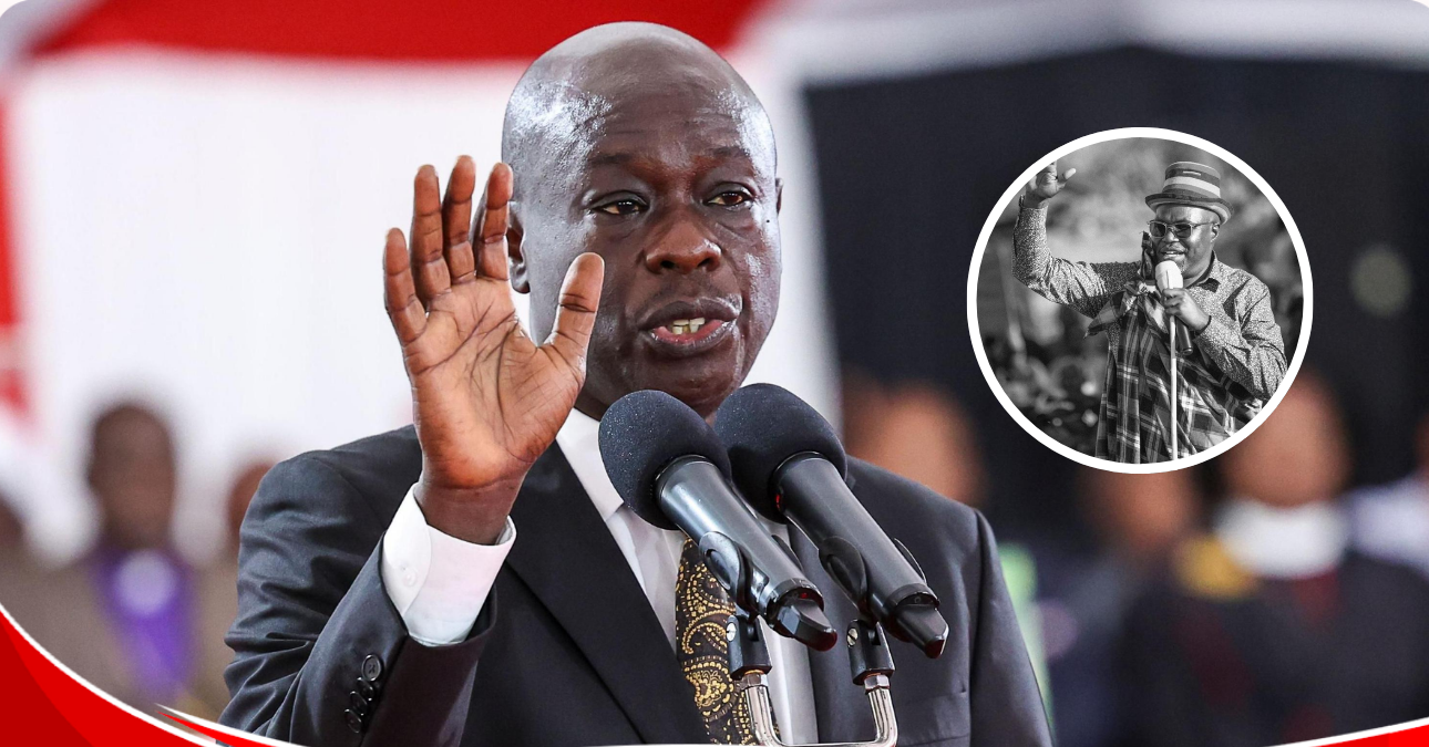 Gachagua’s tribute to Ng’eno: “I cannot sit with those who tormented you in life and pretend to love you in death”