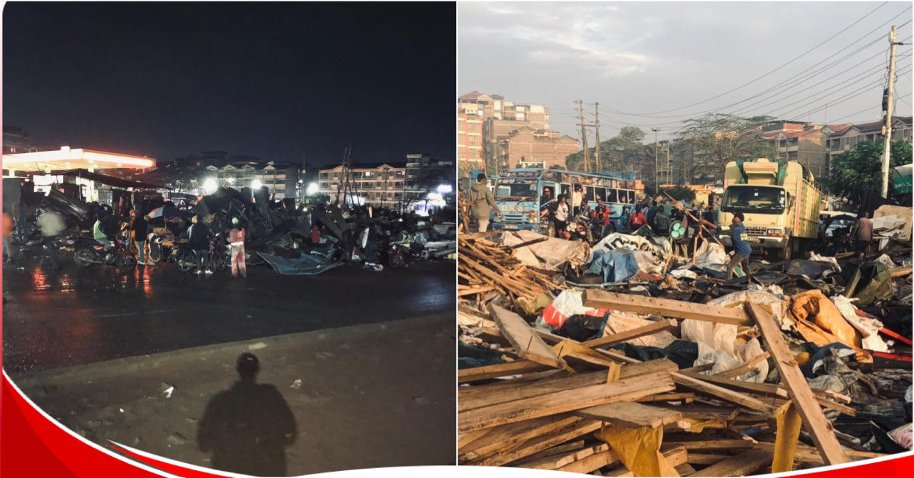 [PHOTOS] KeNHA demolishes structures along Thika Superhighway road reserve, sparking political backlash