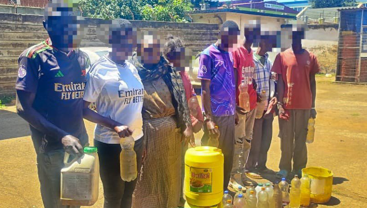 Police recover 70 litres of chang’aa during crackdown on illicit brews in Uasin Gishu