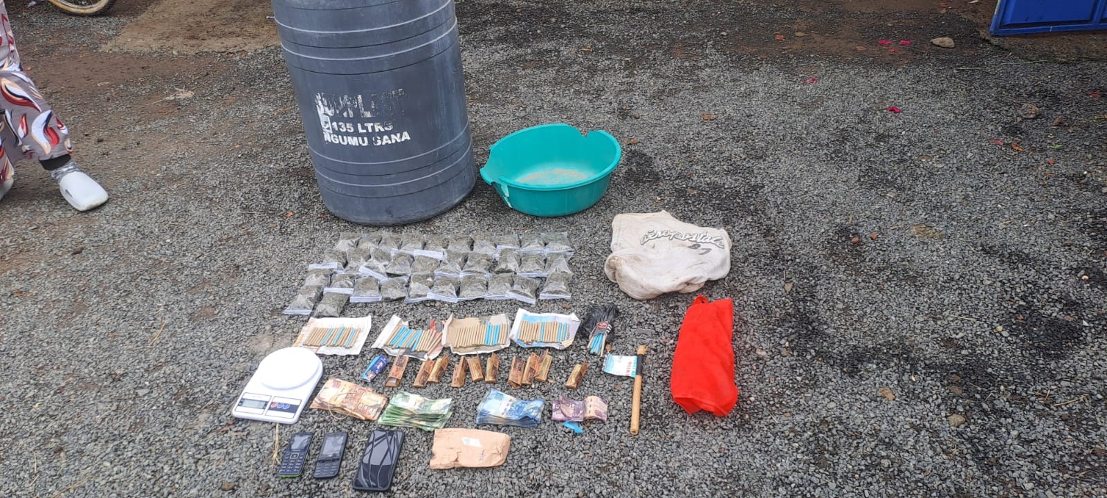 Two female traffickers arrested as NACADA, police seize 82 rolls and 32 sachets of bhang