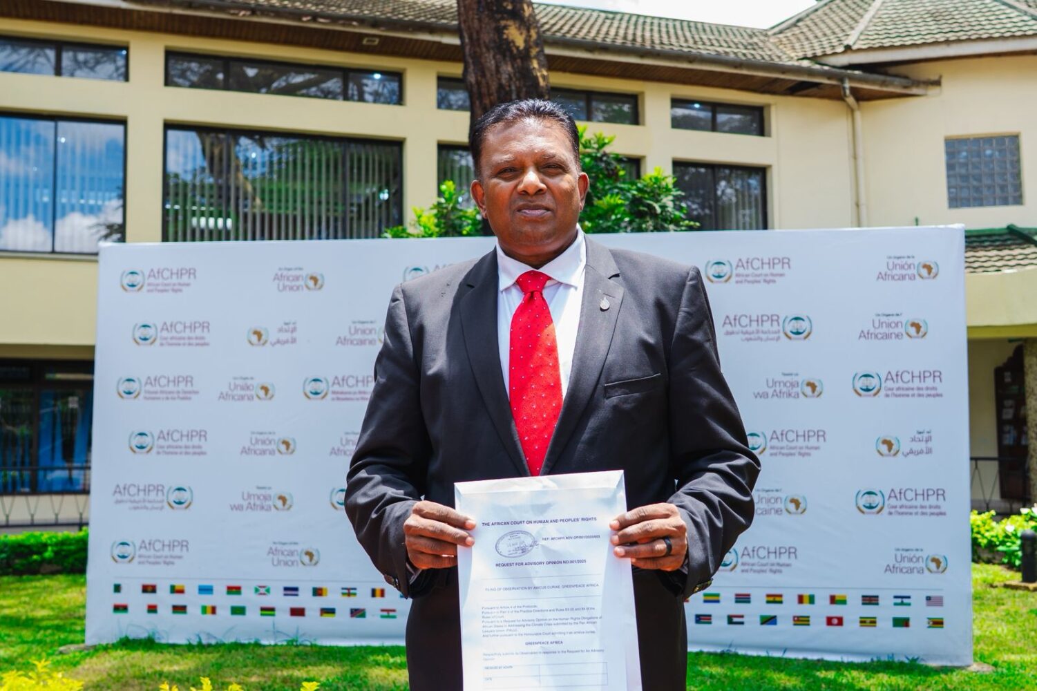 Climate crisis is a crime, not a disaster, Greenpeace tells African Court