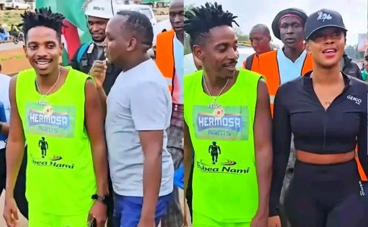 Omanyala, Samidoh and Azziad join Eric Omondi’s charity walk from Nairobi to Busia