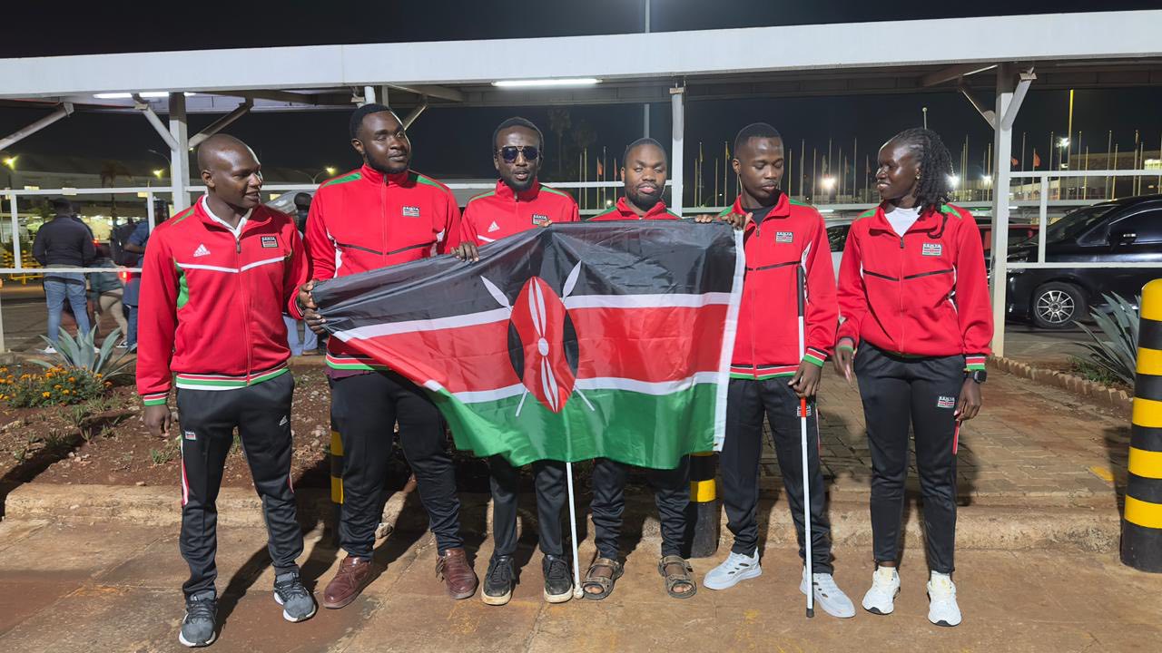 Kenya’s visually impaired chess team departs for Montenegro IBCA championship 2026
