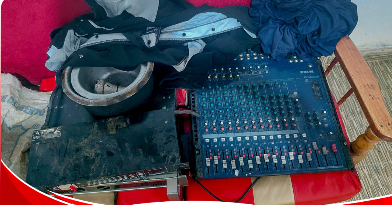 Police recover stolen church items after suspects flee during patrol in Dandora