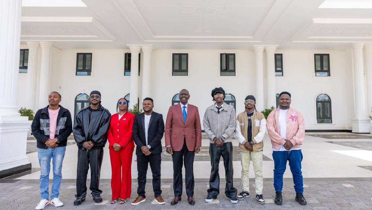 President Ruto meets Gengetone, Urbantone artistes, vows to protect them from exploitation