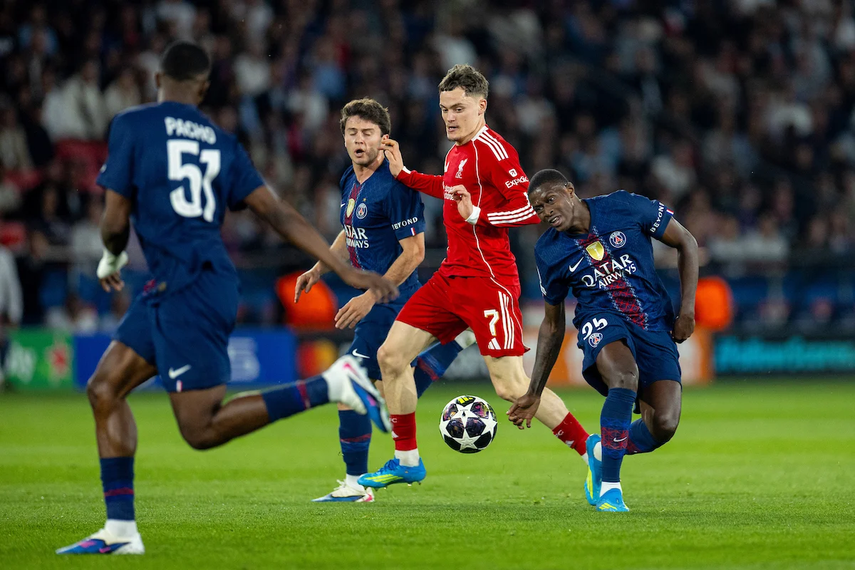 PSG strike twice to down Liverpool in Champions League quarter-final first leg