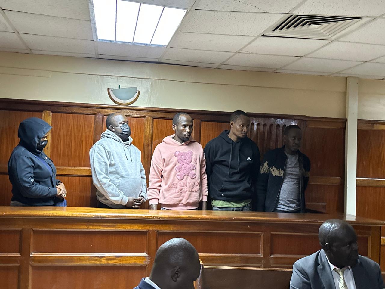 Five who allegedly planned to break into a KDF General’s home released on KSh500,000 cash bail