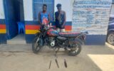 Two notorious suspects linked to robberies in Mtwapa arrested; motorcyle, machetes recovered