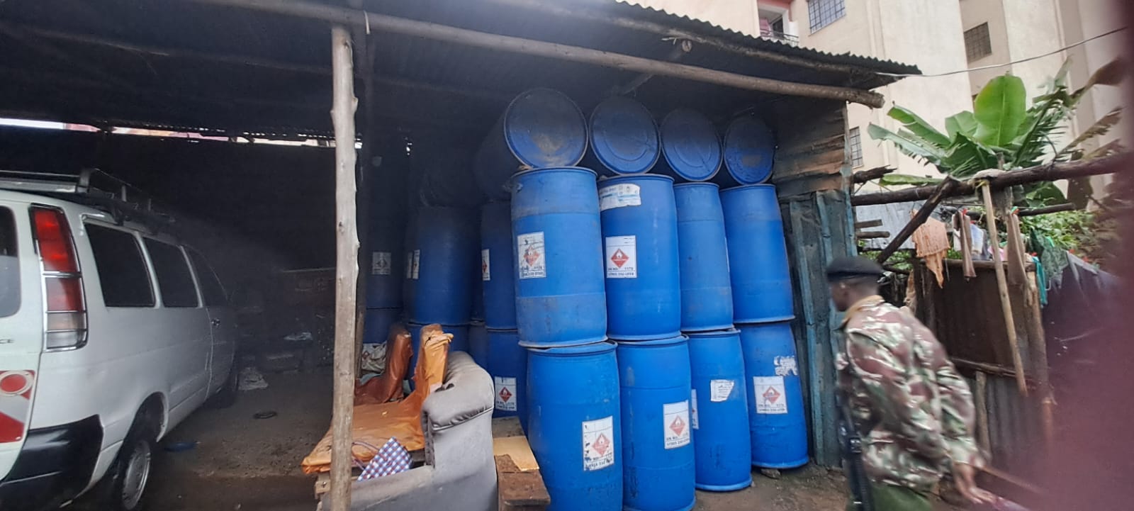 Two arrested as NACADA seizes KSh4.1 million ethanol in Runda