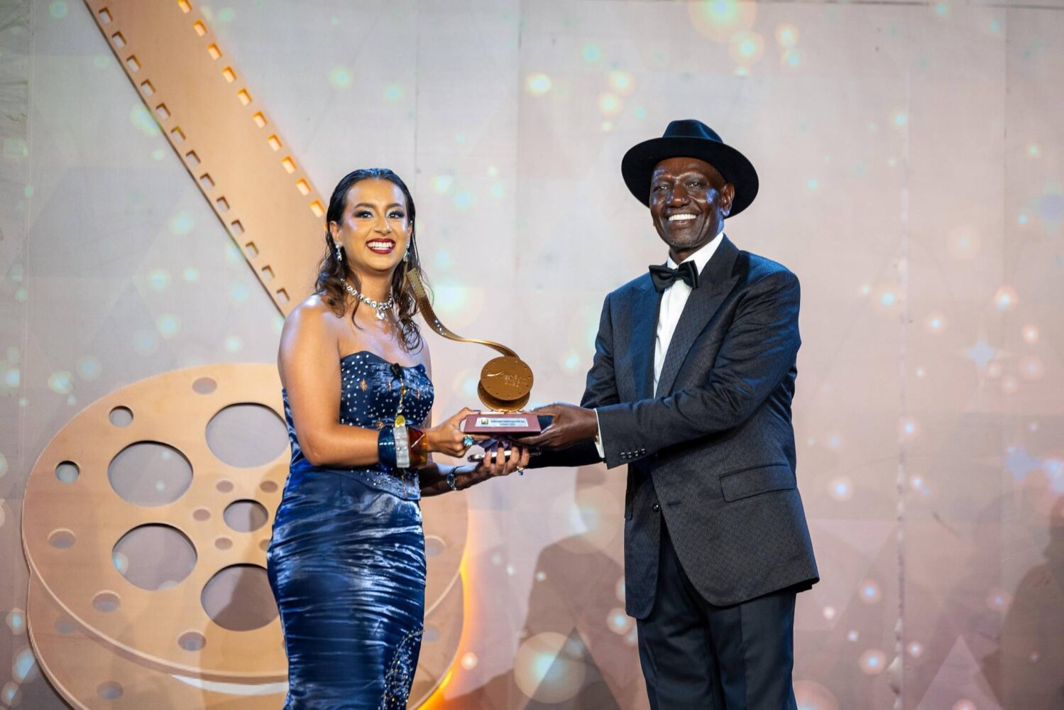 Shiksha Arora wins Positive Impact Content Creator of the Year at the Kalasha Awards 2026, presented by Hon. President William Ruto. Photo: Facebook