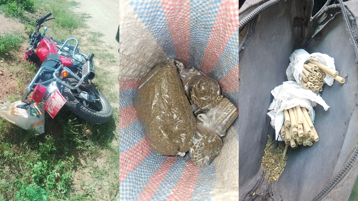 Drama as two traffickers abandon bhang, motorbike during NACADA operation in Kitui