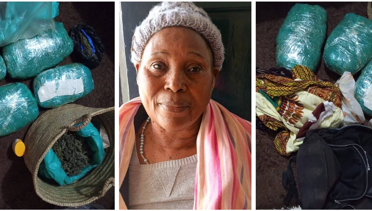 Senior citizen arrested in Athi River after detectives found cannabis stashed in her handbags