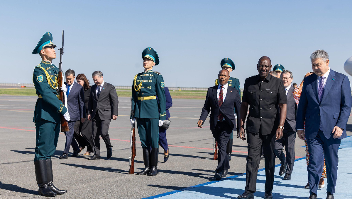 President William Ruto arrives in Kazakhstan for a two-day official State Visit